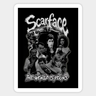 Scarface. The World Is Yours.(Black & White Version) Magnet